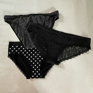 Victoria Secret panties, NWT, set of 3, L
